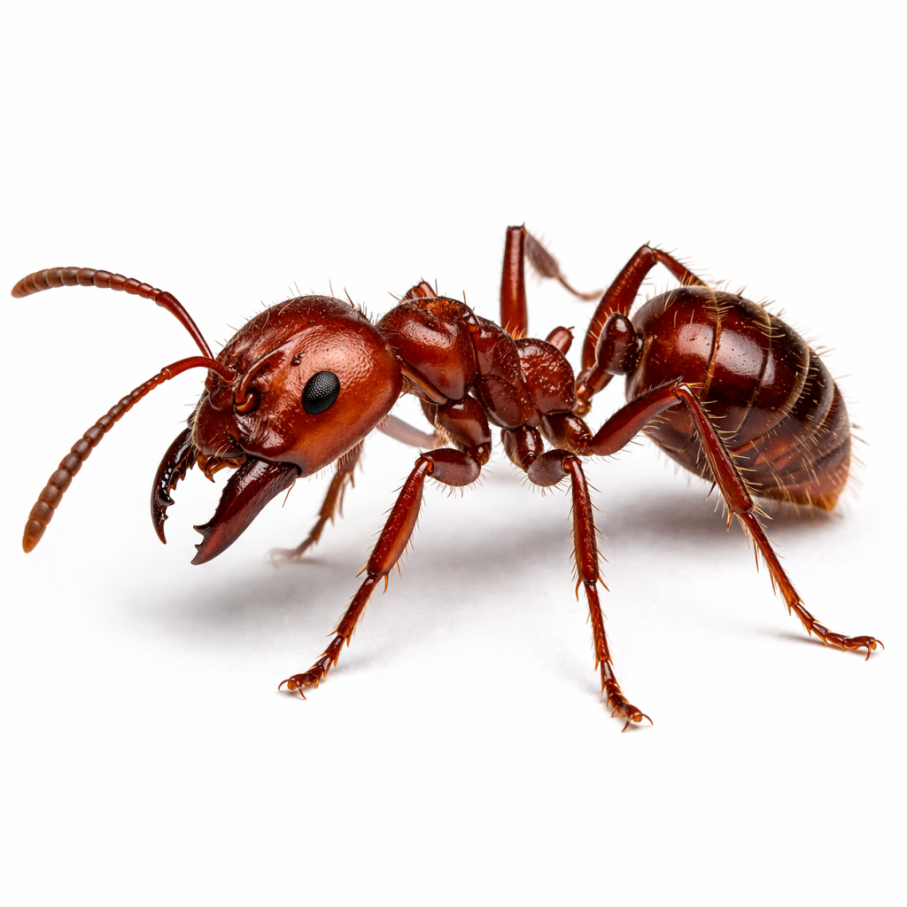 Common meat ant pest active in Queensland outdoor environments