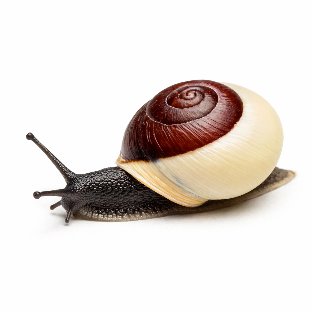 Atherton Tableland bicoloured snail found in Queensland rainforest areas