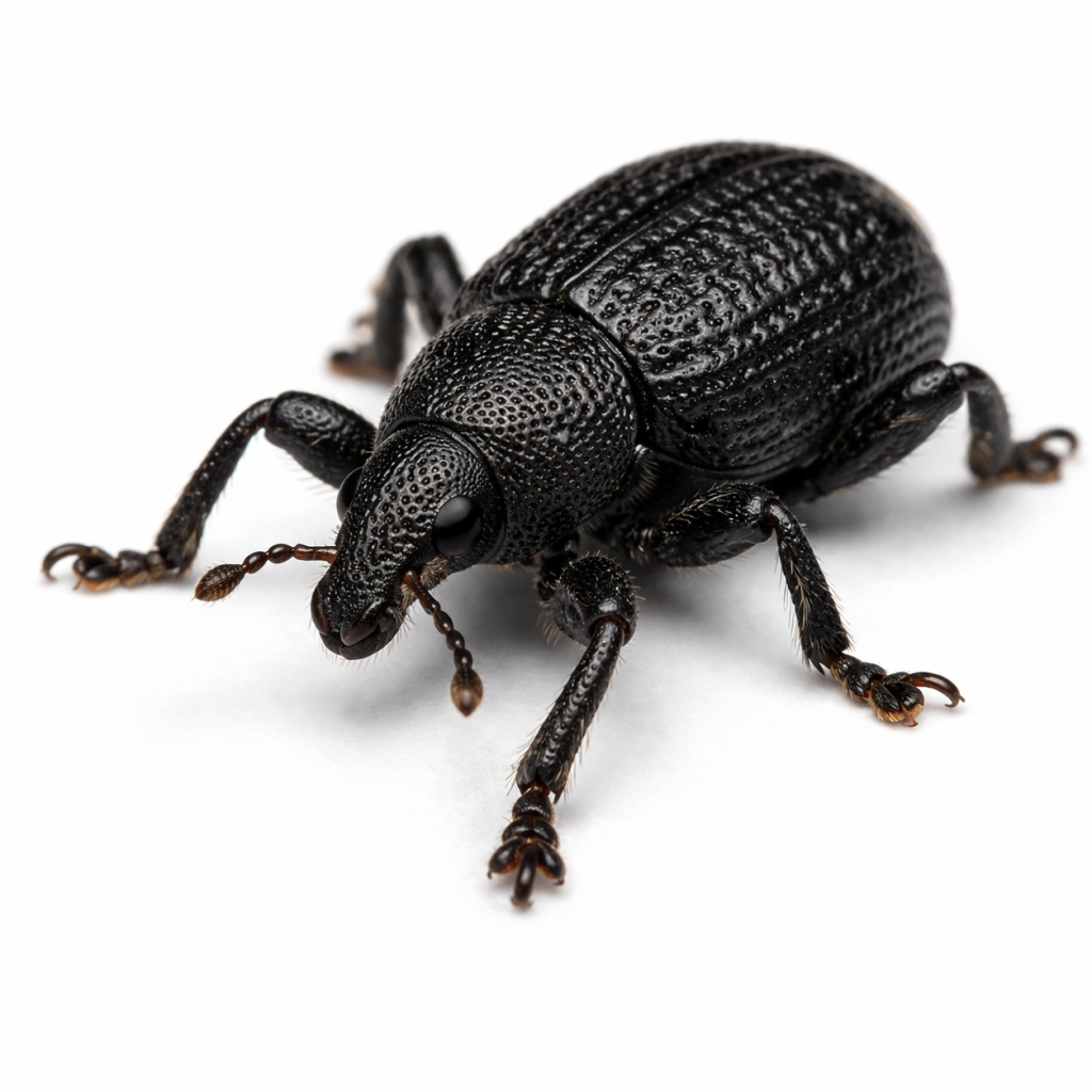Black short-nosed weevil pest found in Queensland gardens