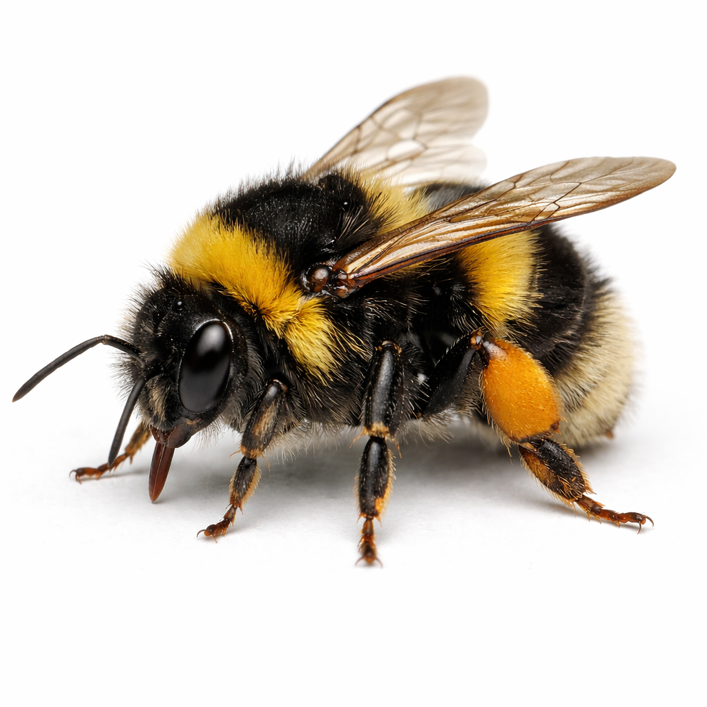 Bumble bee active in Queensland gardens and outdoor environments
