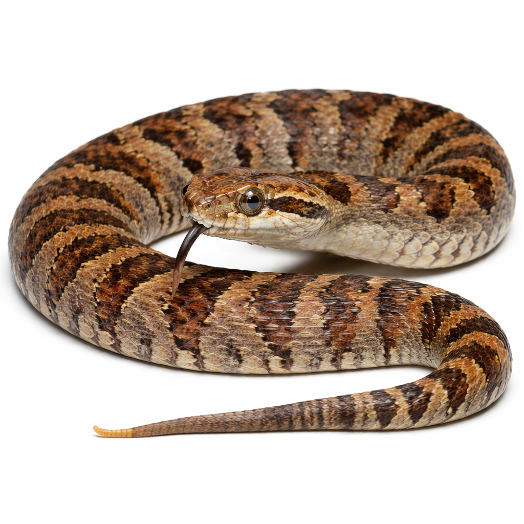 Common death adder found in Queensland bush and outdoor areas