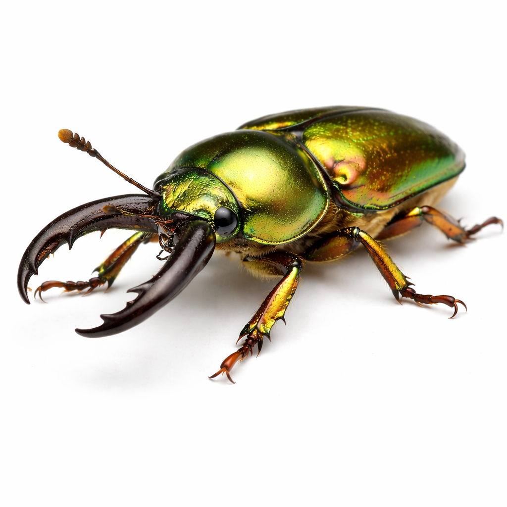 Golden green stag beetle found in Queensland bushland areas