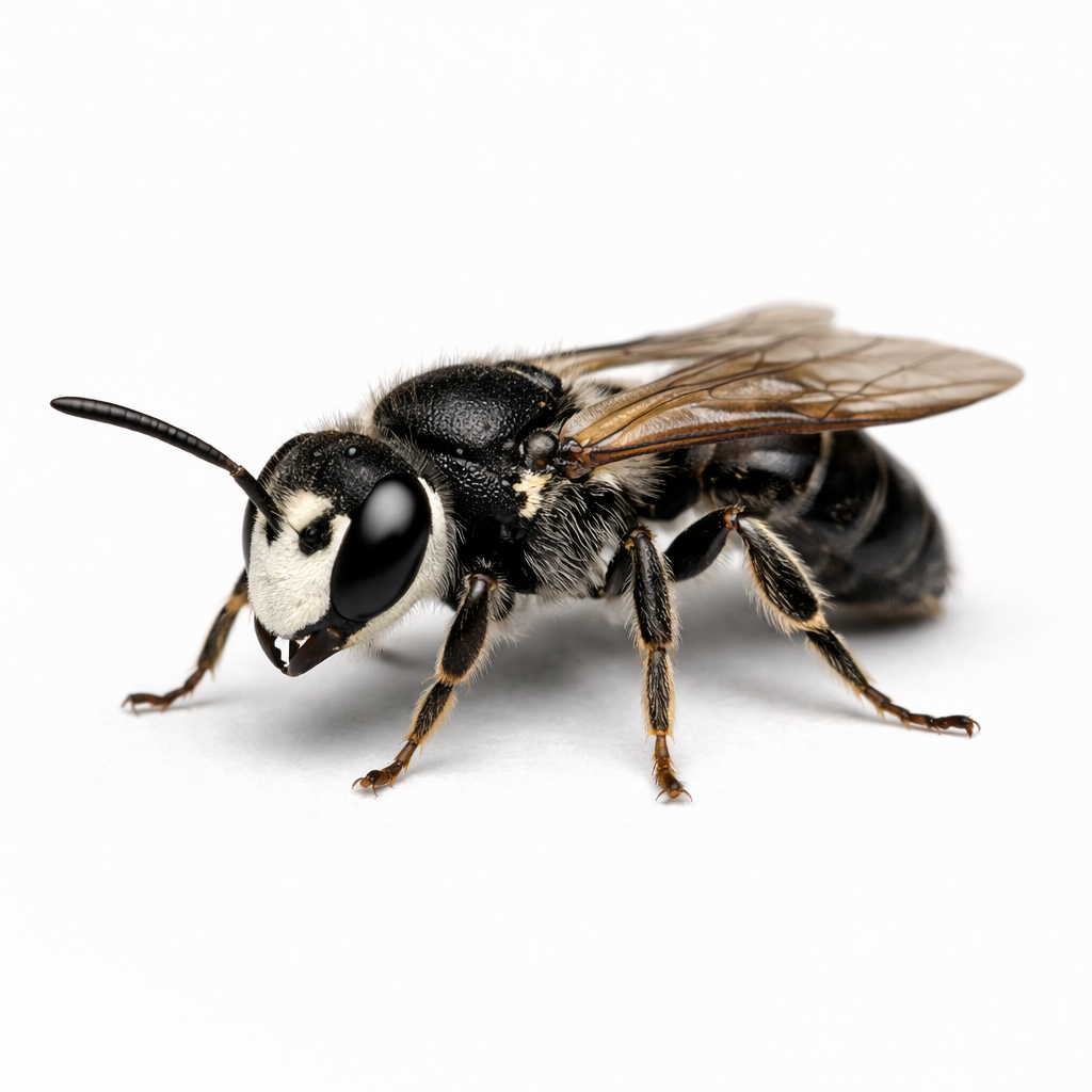 Masked bee found in Queensland gardens and natural habitats