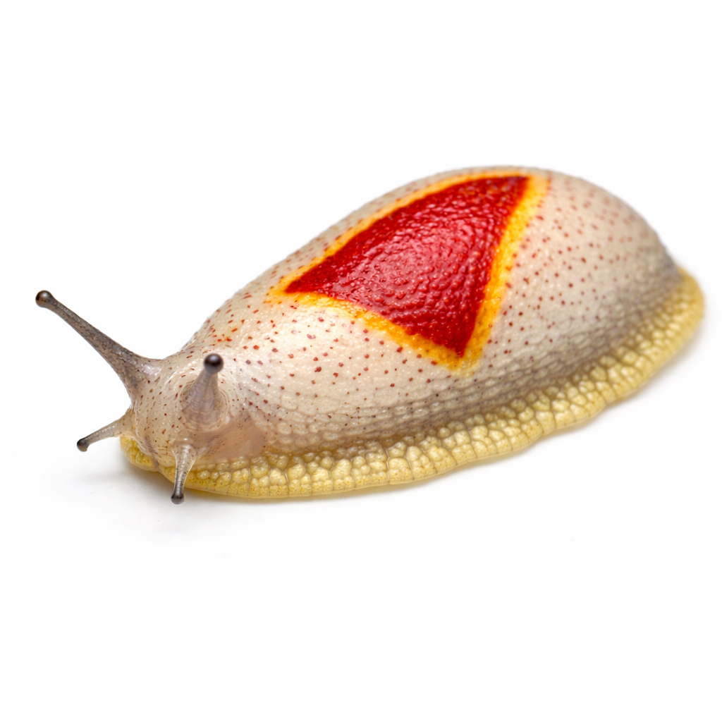 Red triangle slug found in Queensland gardens and bushland