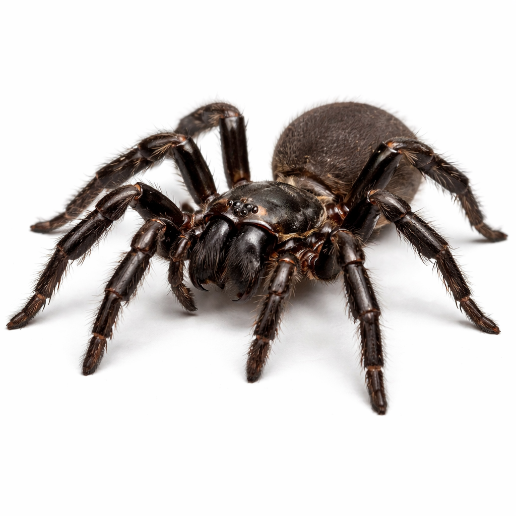 Trapdoor spider found in Queensland gardens and soil areas